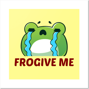 Frogive Me - Cute Frog Pun Posters and Art